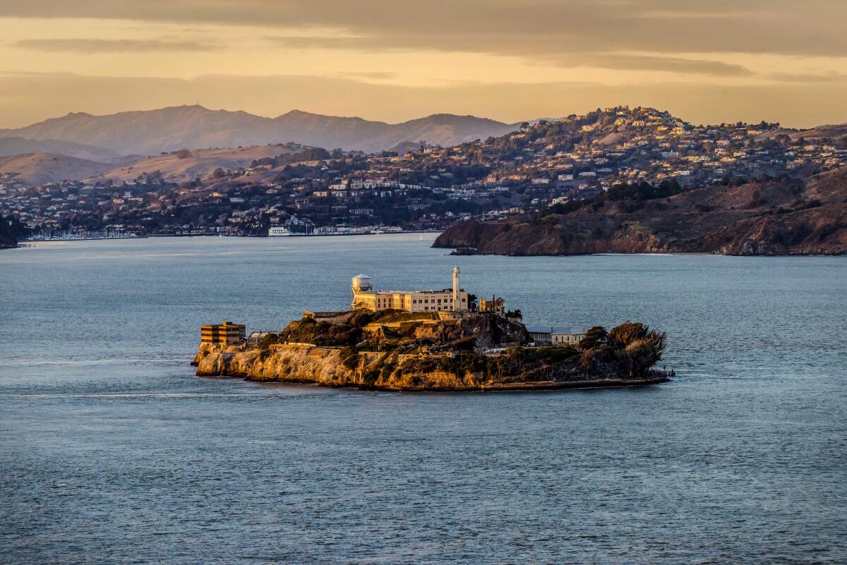 A shot of Alcatraz Island.