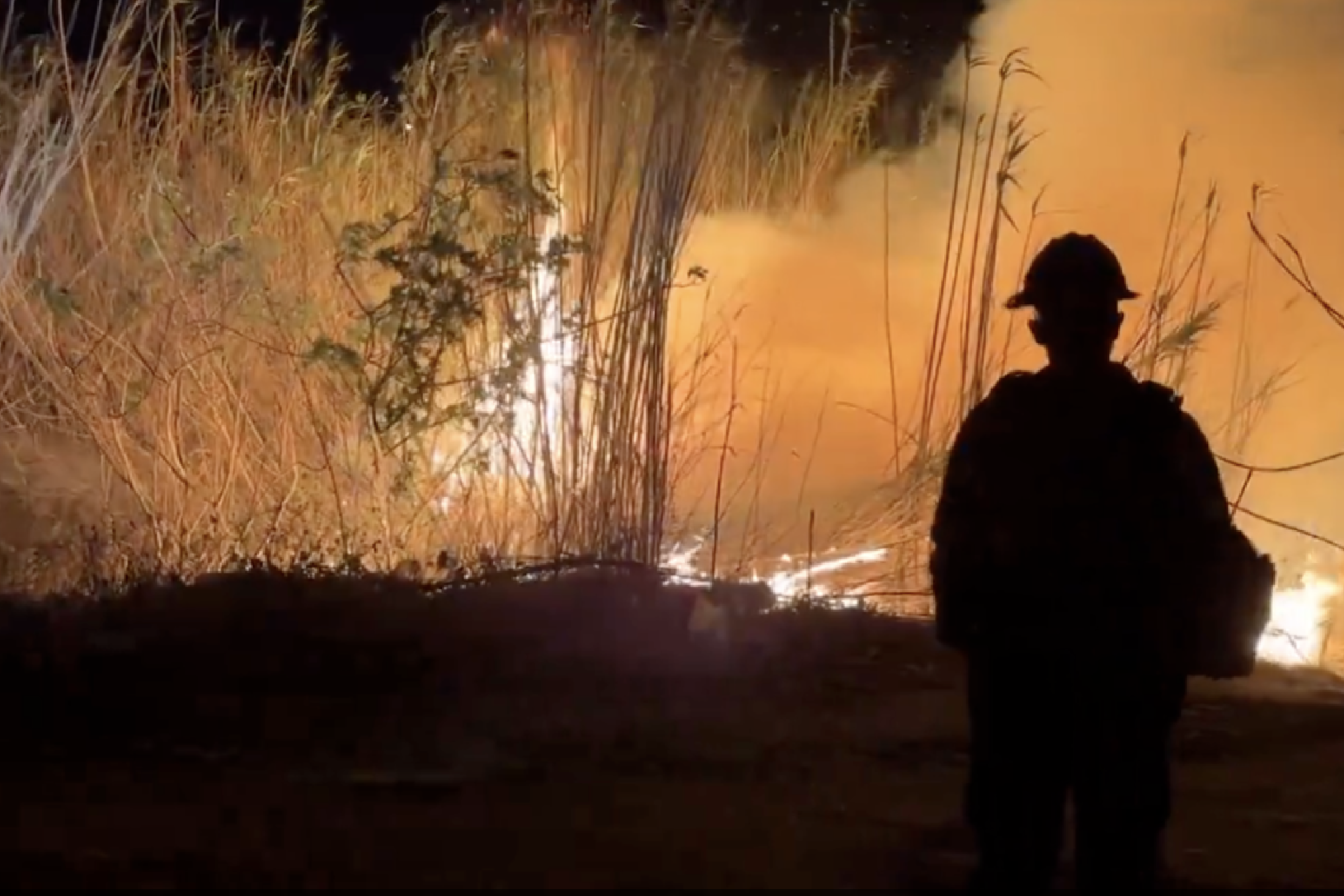 Ventura County fire crews responded to the Auto fire in Oxnard at 7:45 p.m. Monday.