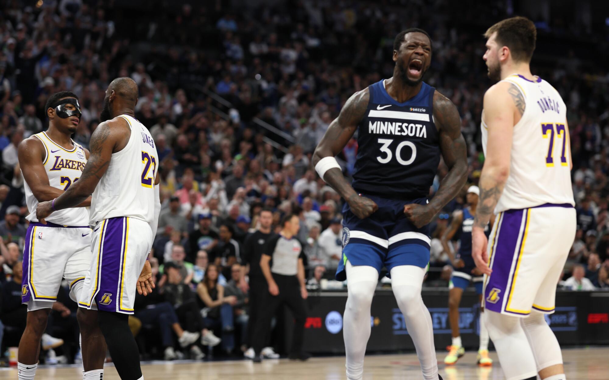 Minneapolis, Minnesota, Sunday, April 27, 2025 - Minnesota Timberwolves forward Julius Randle.