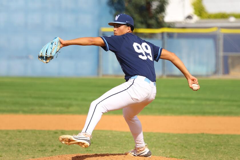 Angel Cervantes of Warren, a UCLA commit, is one of the hardest throwers in the Southland.