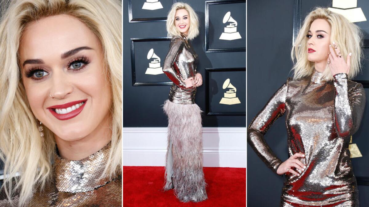Katy Perry had a lot to say at Sunday night's Grammy Awards.