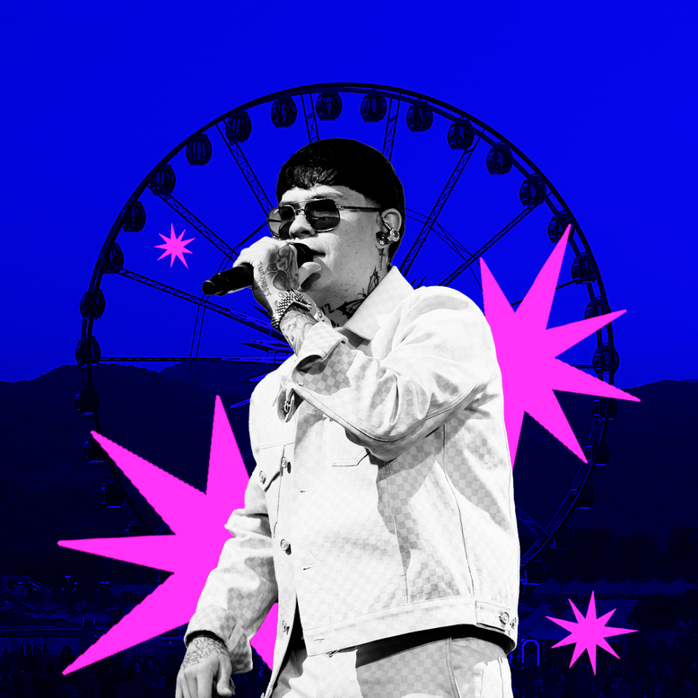 Junior H performing at Coachella 2025