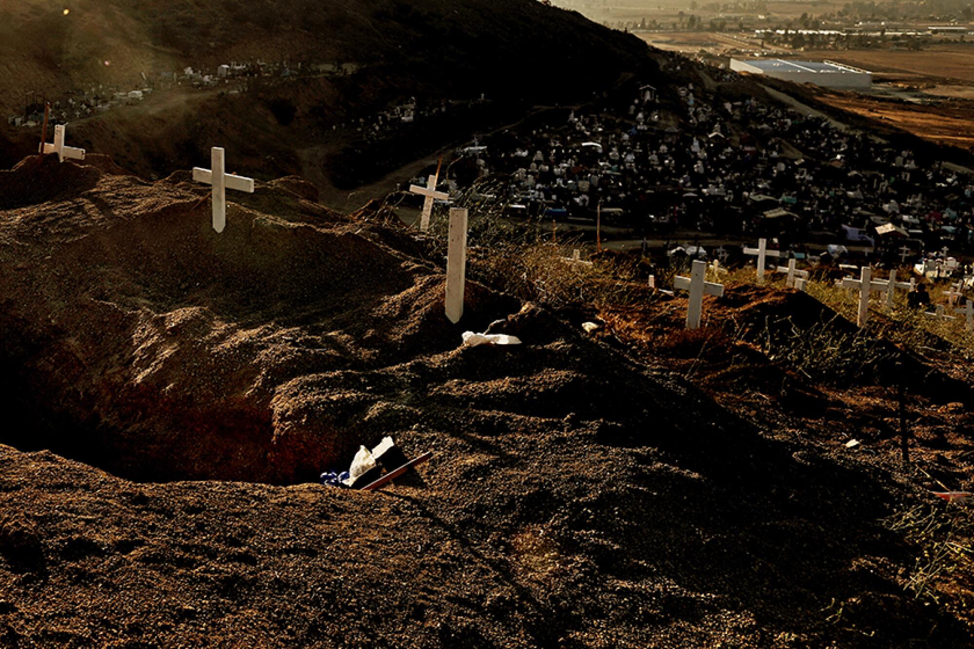 A mass grave in Tijuana.